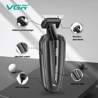 Машинка для стрижки волос VGR-952
Тример підходить для стрижки голови, стрижки б. . фото 6