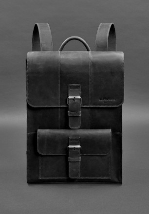 Шкіряний рюкзак Brit чорний Crazy Horse
Шкіряний міський рюкзак у простому та по. . фото 2