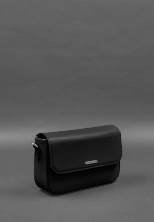 Жіноча шкіряна сумка Mary чорна — це неперевершений аксесуар, створений з міцної. . фото 6