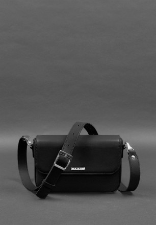 Жіноча шкіряна сумка Mary чорна — це неперевершений аксесуар, створений з міцної. . фото 2