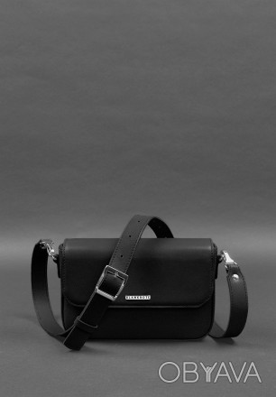 Жіноча шкіряна сумка Mary чорна — це неперевершений аксесуар, створений з міцної. . фото 1