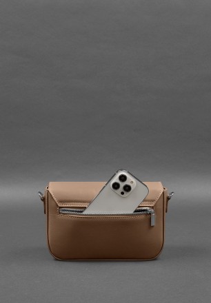 Жіноча шкіряна сумка Mary карамель - це неперевершений аксесуар, створений з міц. . фото 8