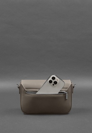 Жіноча шкіряна сумка Mary темно-бежева — це неперевершений аксесуар, створений з. . фото 8