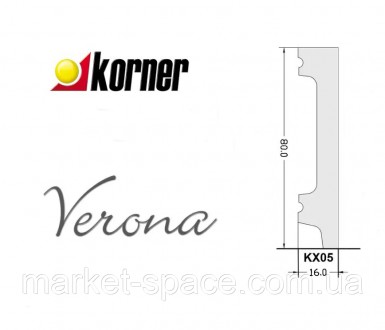 
Колекція підлогового плінтуса Korner XPS Verona KX05 (Корнер Верона)
Дана колек. . фото 9
