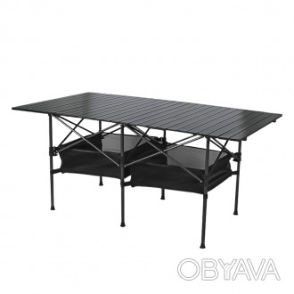 Стол складной Lesko S5421 153*80*70 с карманом туристический
