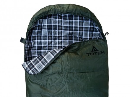 Спальный мешок Totem Ember Plus одеяло з капюшоном олива 190/90
Трёхсезонный тур. . фото 4