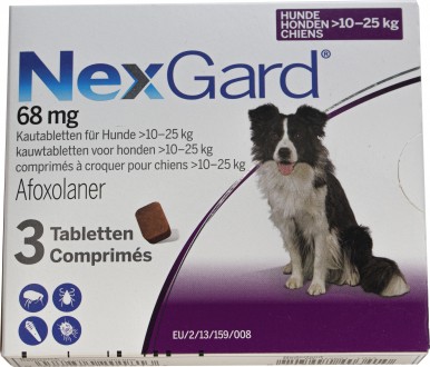NexGard (НексГард) препарат для борьбы с эктопаразитами собак, дозировка L &mdas. . фото 2