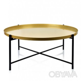 Стильний круглий столик для вітальні, кухні, спальні або кабінету. Виготовлений . . фото 1