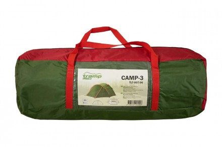 Трехместная универсальная туристическая палатка Tramp Lite CAMP 3Предназначена д. . фото 11