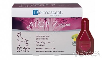 Натуральное средство Dermoscent ATOP 7 применяется для восстановления кожи живот. . фото 1