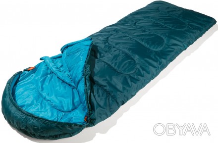 Утепленный спальный мешок с термоворотом для походов.
Интегрированное изголовье . . фото 1