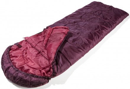 Утепленный спальный мешок с термоворотом для походов.
Интегрированное изголовье . . фото 2