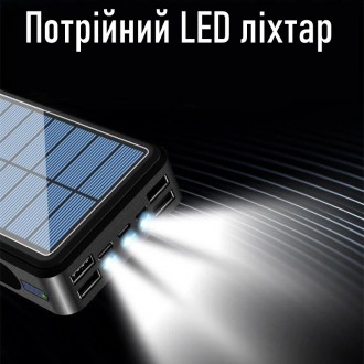 Новинка 2023 года. Отличное портативное зарядное устройство Power Bank Solar 990. . фото 4