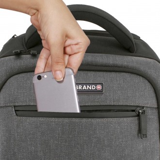 Рюкзак Swissbrand Valday 31 защитит от намокания ваши ценные вещи благодаря полн. . фото 4