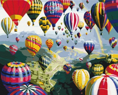 Картина по номерам Разноцветные шары от производителя Brushme Картины по номерам. . фото 2