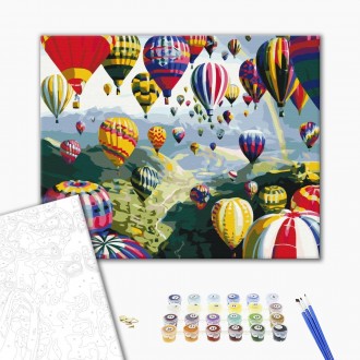 Картина по номерам Разноцветные шары от производителя Brushme Картины по номерам. . фото 3