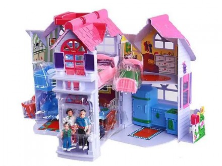 Игрушечный домик для кукол Игровой набор "Дом раскладной" приведет в восторг люб. . фото 3