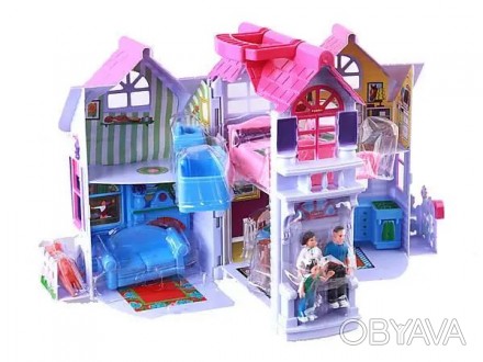 Игрушечный домик для кукол Игровой набор "Дом раскладной" приведет в восторг люб. . фото 1