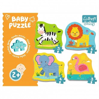 Пазлы Baby Classic Животные на сафари от производителя Trefl Пазлы Baby Classic . . фото 2