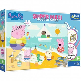 Пазли Щасливий день свинки Пеппи від виробника Trefl Peppa's Happy Day - це . . фото 2