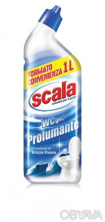 Гель для уборки туалета с ароматом свежего бриза 1000 мл Scala WC gel Disincrost. . фото 1