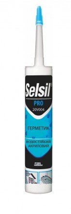 Герметик акриловий SELSIL білий водостійкий 310 мл VR-20V004. Тернопіль. фото 1 Герметик акриловий SELSIL білий водостійкий 310 мл VR-20V004. Тернопіль. фото 1