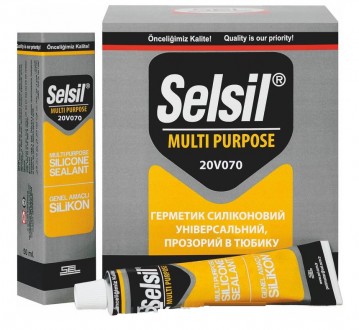Герметик прокладка силікон SELSIL універсальний прозорий 50 мл VR-20V070. Тернопіль. фото 1 Герметик прокладка силікон SELSIL універсальний прозорий 50 мл VR-20V070. Тернопіль. фото 1