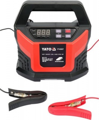 Зарядний прилад з LCD дисплеєм від мережі- 230В YATO до акумулят 12V; 2, 6, 10, 15 А, макс. 300 AГод YT-83037. Тернопіль. фото 1 Зарядний прилад з LCD дисплеєм від мережі- 230В YATO до акумулят 12V; 2, 6, 10, 15 А, макс. 300 AГод YT-83037. Тернопіль. фото 1