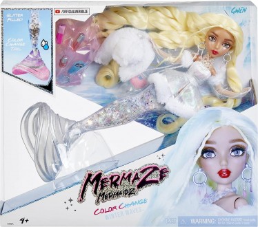 ХВІСТ З БЛИСКОМ: кожна лялька Mermaze Mermaidz Winter Waves має захоплюючий хвіс. . фото 2
