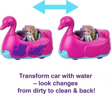 
Polly Pocket Pollyville Flamingo Fun Car Wash включає в себе все, що діти бажаю. . фото 6