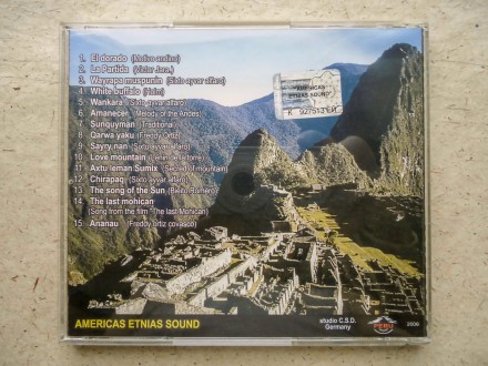 Продам CD диск Americas Etnias Sound - Feeliing Peru 2006.
Коробка повреждена, . . фото 5