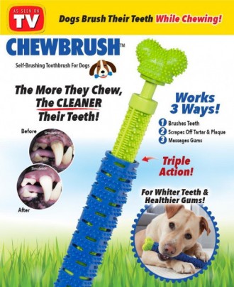 
 
Косточка для чистки зубов
Chewbrush выглядит как игрушечная кость. Просто дай. . фото 4