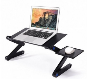 Столик трансформер для ноутбука Laptop Table T8 подставка портативная с вентилят. . фото 3