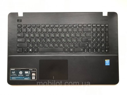 Часть корпуса стол к ноутбуку Asus X751MD. Есть следы от эксплуатации. Клавиатур. . фото 2