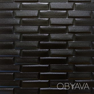 Самоклеюча декоративна 3D панель чорна кладка 700х770х7мм (038)
Декоративні 3D п. . фото 1