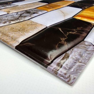 Декоративна ПВХ плитка на самоклейці квадрат 300х300х5мм, ціна за 1 шт. (СПП-605. . фото 4