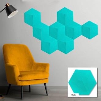 Декоративний самоклеючий шестикутник 3D блакитний 200x230мм (1105)
Ексклюзивні с. . фото 8
