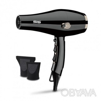 
Фен для укладки волос DSP 30088 мощный профессиональный фен с насадками для суш. . фото 1