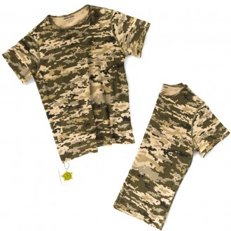 Дитячий камуфляж комплект штани футболка, кепка ARMY KIDS Скаут Піксель Код : 18. . фото 3
