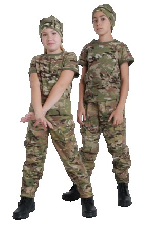 Дитячий камуфляж штани ARMY KIDS Скаут Мультикам Код : 20-705
Штани дитячі камуф. . фото 2