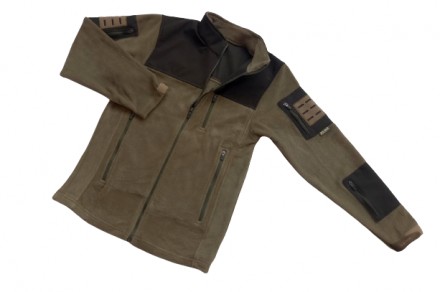 Куртка флісова тепла колір Олива Код: 22-450Т
Купівля теплої куртки на флісі для. . фото 5