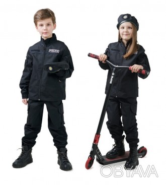 Дитячий костюм Поліцейський колір чорний Код: 22-4700К2
Купуючи костюм дитячий П. . фото 1