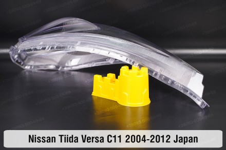 Скло на фару Nissan Tiida Versa C11 Japan (2004-2012) I покоління ліве.
У наявно. . фото 8