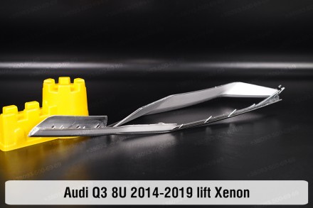 Хромована декоративна маска Audi Q3 8U Xenon (2014-2019) I покоління рестайлінг . . фото 5