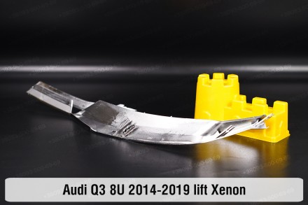 Хромированная декоративная маска Audi Q3 8U Xenon (2014-2019) I поколение рестай. . фото 4