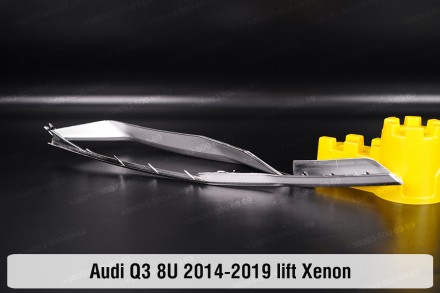 Хромированная декоративная маска Audi Q3 8U Xenon (2014-2019) I поколение рестай. . фото 6