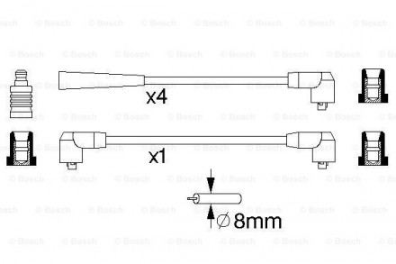 Кількість дротів у комплекті 5 [шт]
Провід свічка – розподільник запалювання: SA. . фото 7