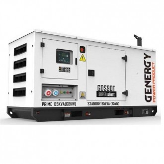 Генератор дизельный GENERGY GDS90T 75 кВт – трехфазная 400 В электростанция для . . фото 2
