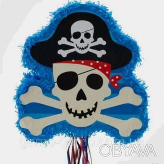 Пиньята Сундук пираты пината на день рождения бумажная для праздника пиратская в. . фото 1
