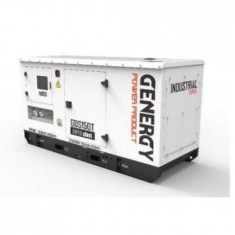 Генератор дизельний GENERGY GDS150T 123 кВт — трифазна 400 В електростанція для . . фото 3